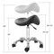 Saloniture Professional Ergonomic Saddle Stool - Adjustable Hydraulic Seat, Rolling Spa Salon, Massage, and Medical Office Chair with Swivel Wheels